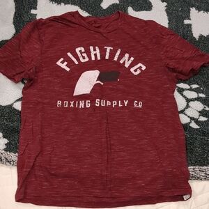 Fighting Boxing Red Graphic Tee